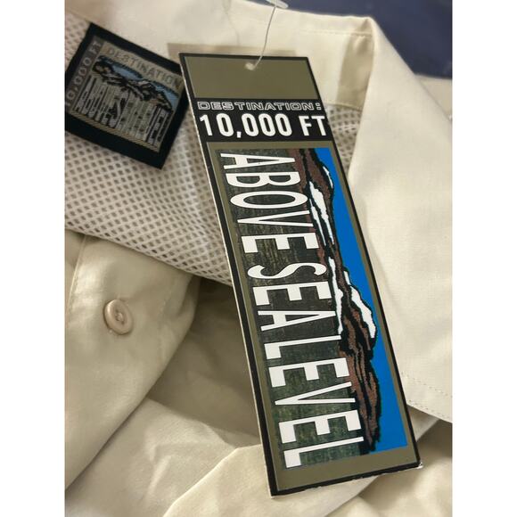 10,000 Ft. Above Sea Level button up shirt XL fishing outdoors camping - Picture 4 of 9